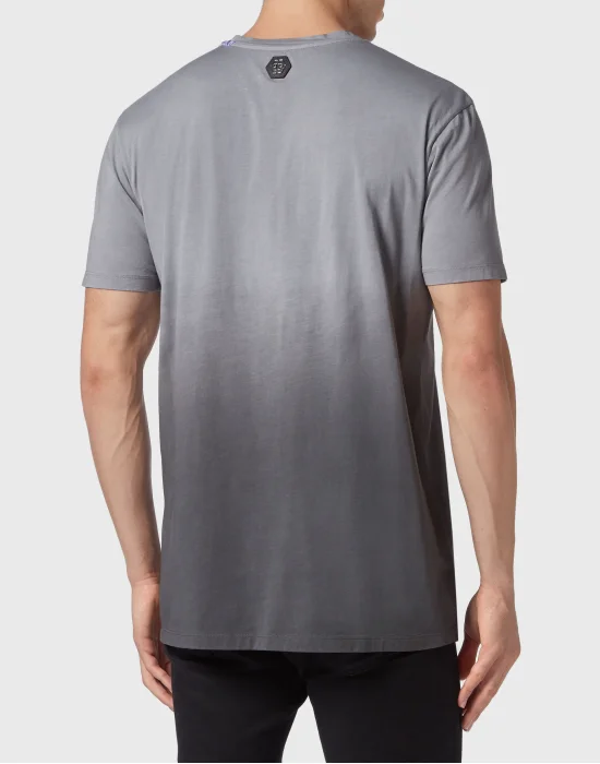 Hand Painted T-shirt Round Neck SS Gothic Plein