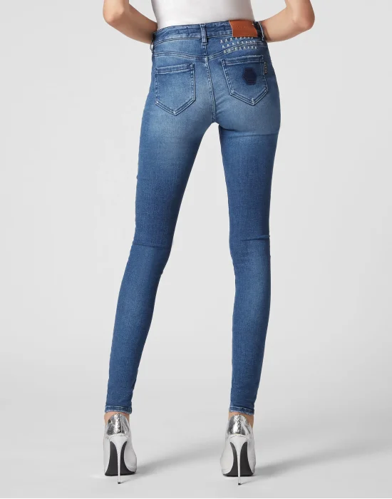 Denim Jeggings Skull&Bones