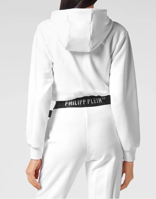 Cropped Hoodie Sweatjacket Stones
