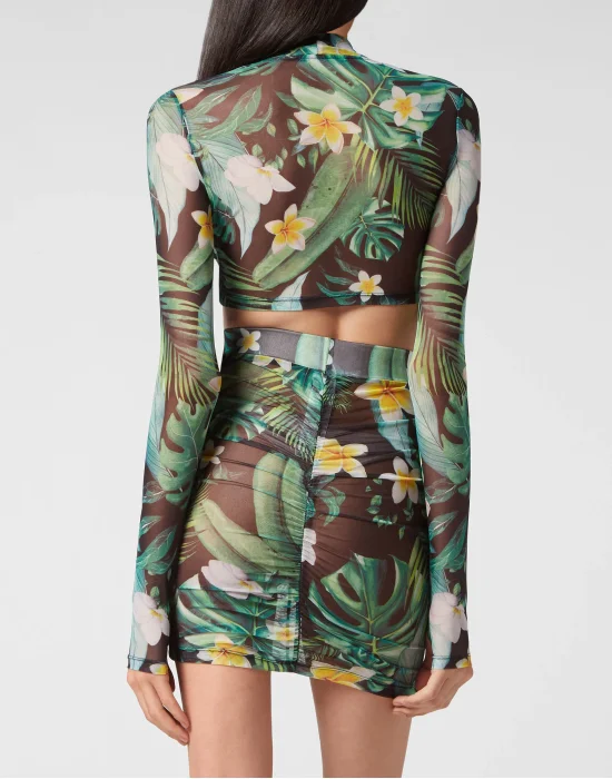 Cropped T-shirt LS Hawaii