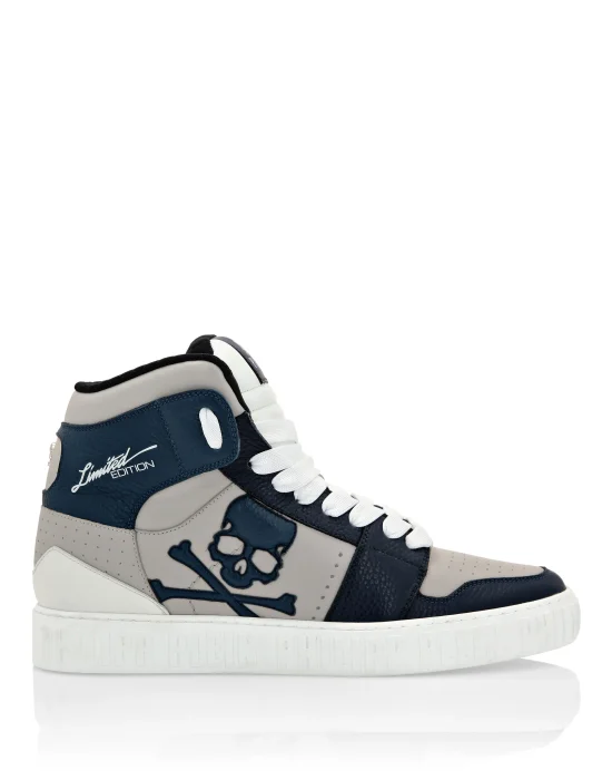 Super Street Hi-Top Sneakers Skull&Bones