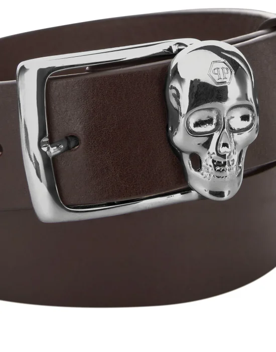 Leather Belt Skull