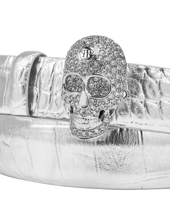 Crocco Printed Belt Skull