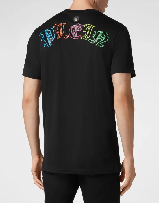 T-shirt Round Neck SS with Crystals