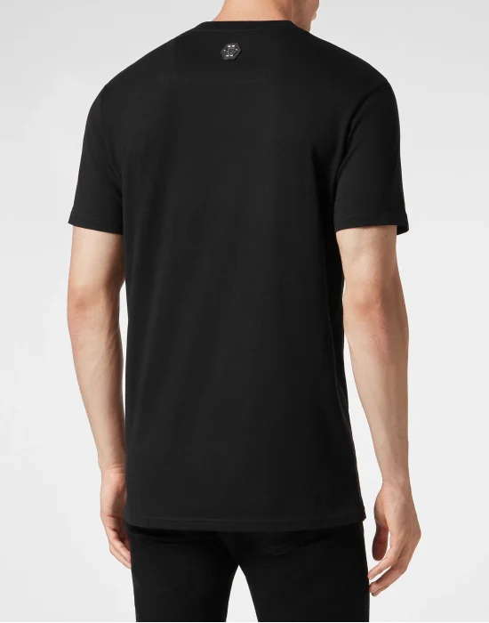 Embroidered T-shirt Round Neck SS Hexagon