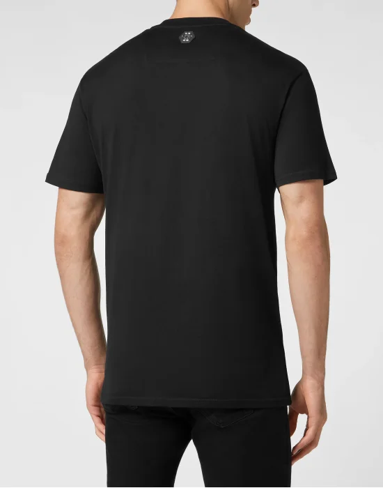 T-shirt Round Neck SS with Crystals Skull