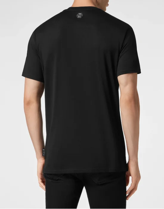 T-shirt Round Neck SS with Crystals Gothic Plein Strass