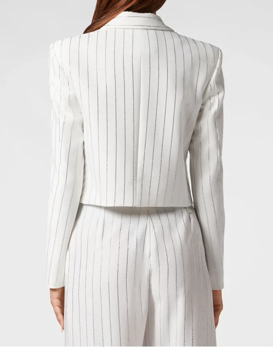 Cady Bolero Crystal Pinstripe