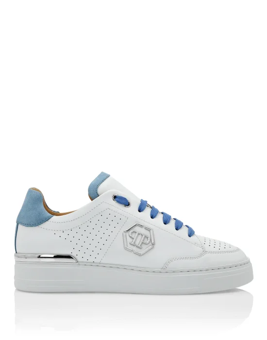 Mix Leather Lo-Top Sneakers