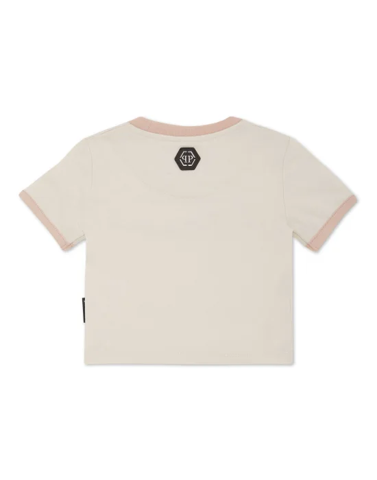 Cropped T-shirt Round Neck SS Signature