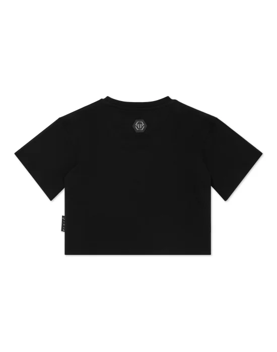Cropped T-shirt Round Neck SS Smile