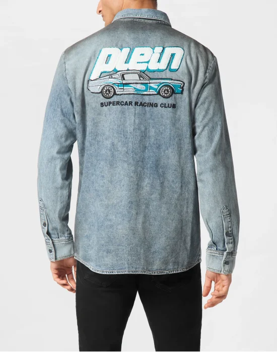 Denim Shirt LS Cars Racing