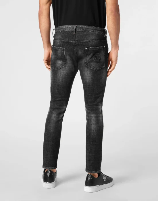 Denim Skinny Fit Trousers Hexagon
