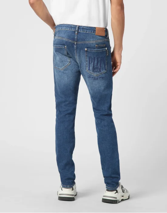 Denim Super Straight Cut Trousers Racing Club