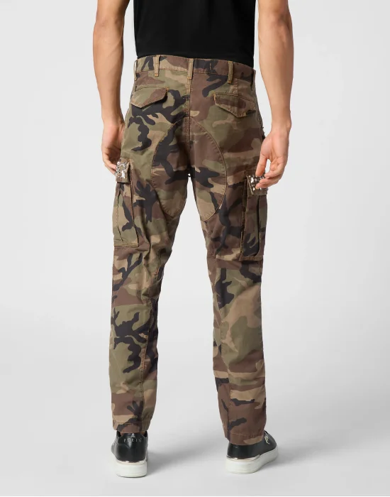 Denim Cargo Trousers Studs