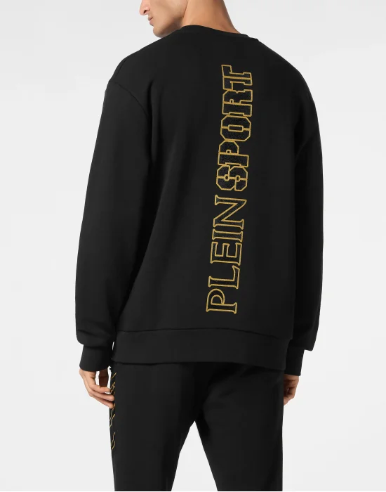 Cotton Sweatshirt Round Neck LS Lamina Scratch