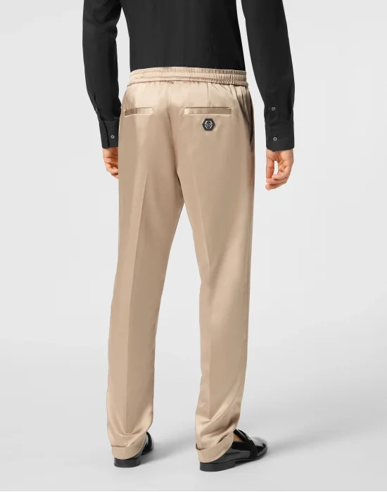 Satin Trousers Tailored Fit