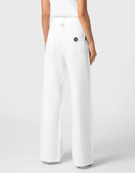 Denim Skater Fit Trousers
