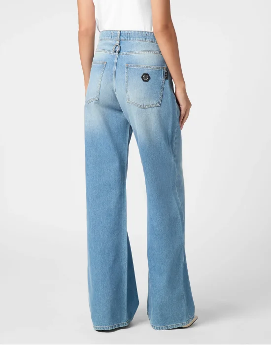 Denim Skater Fit Trousers