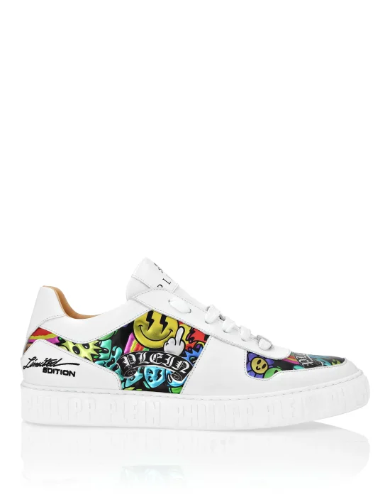 Nappa Leather Lo-Top Sneakers Smile