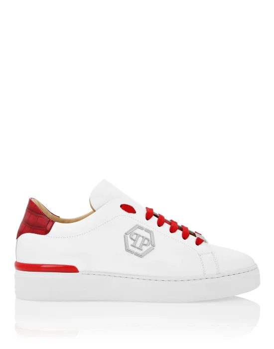 Lo-Top Sneakers Crocco Print Insert Hexagon