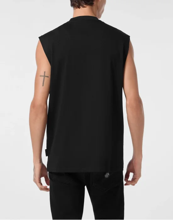 Sleeveless Round Neck T-Shirt