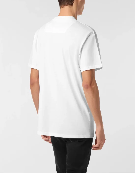 Round Neck T-Shirt Smile Patch