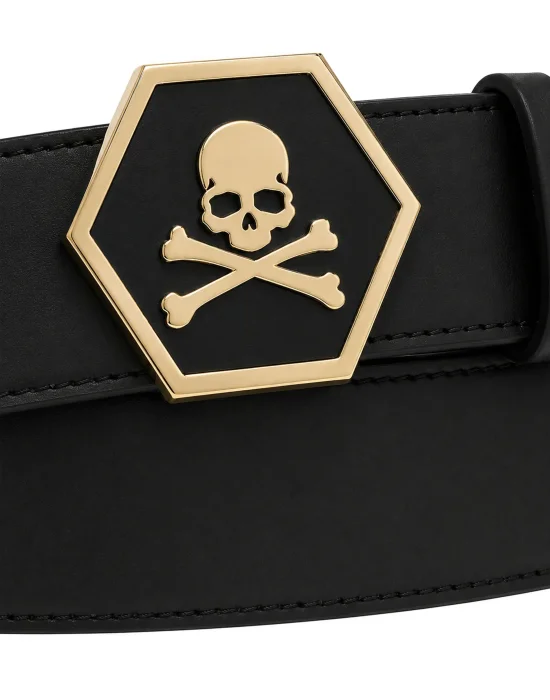 Leather Belt Skull