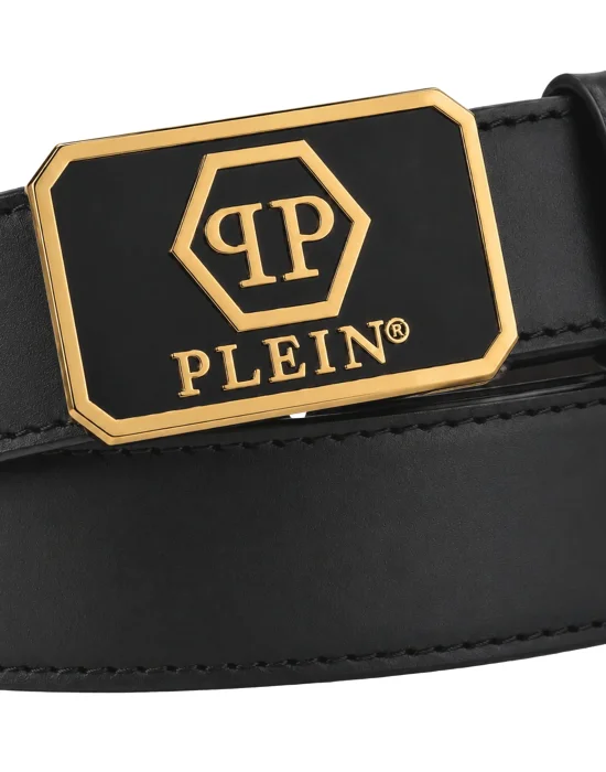 Leather Belt Hexagon