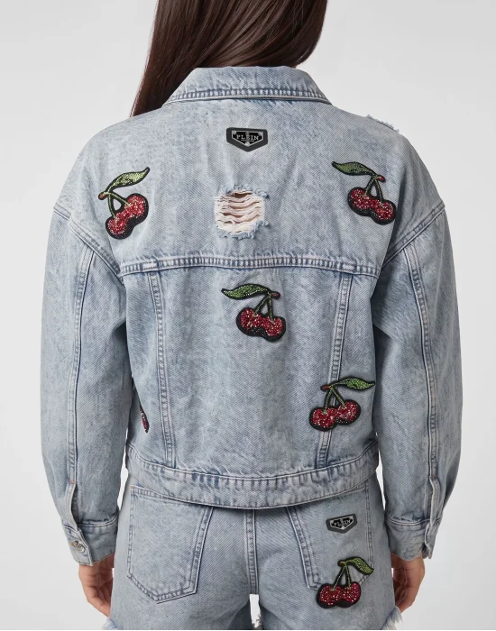 Denim Regular Jacket Cherrylicious